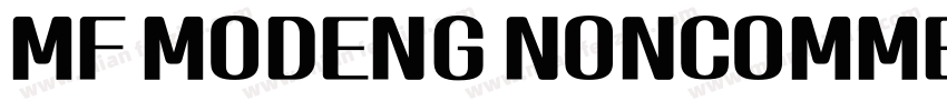 MF MODENG NONCOMMERCIAL字体转换